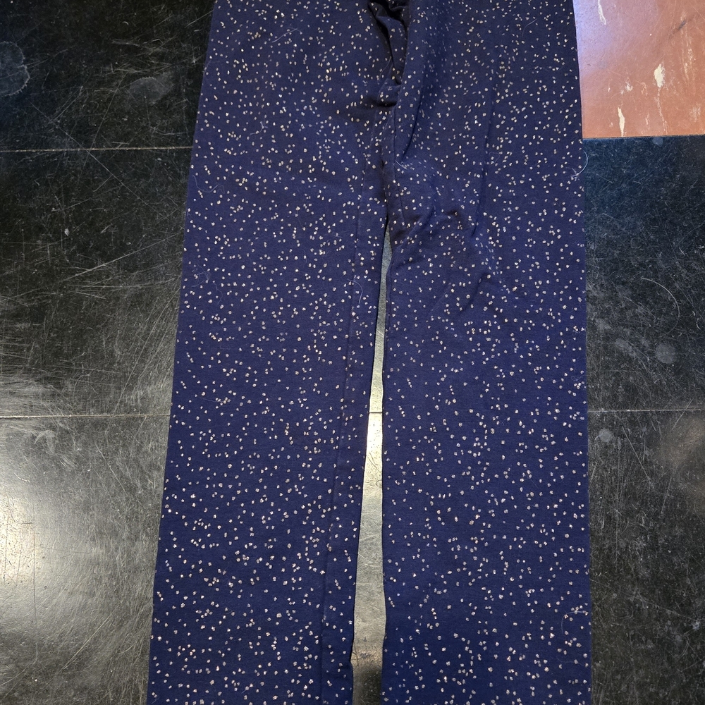 H&M Dark Blue Sparkly Pants Leggings Youth Girl Size 12/13 Like New